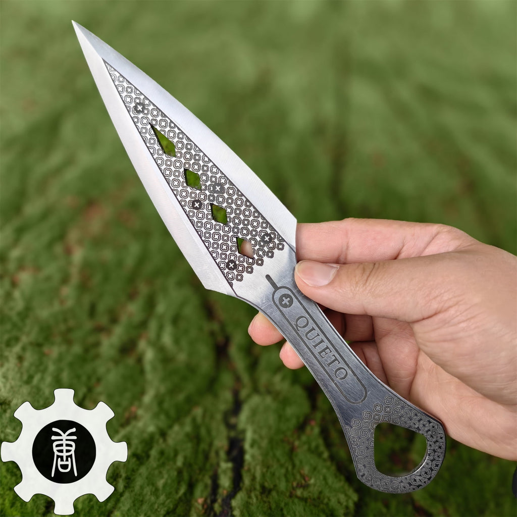 Hand-Forged Steel Wraith Heirloom Kunai Blunt Blade Replica