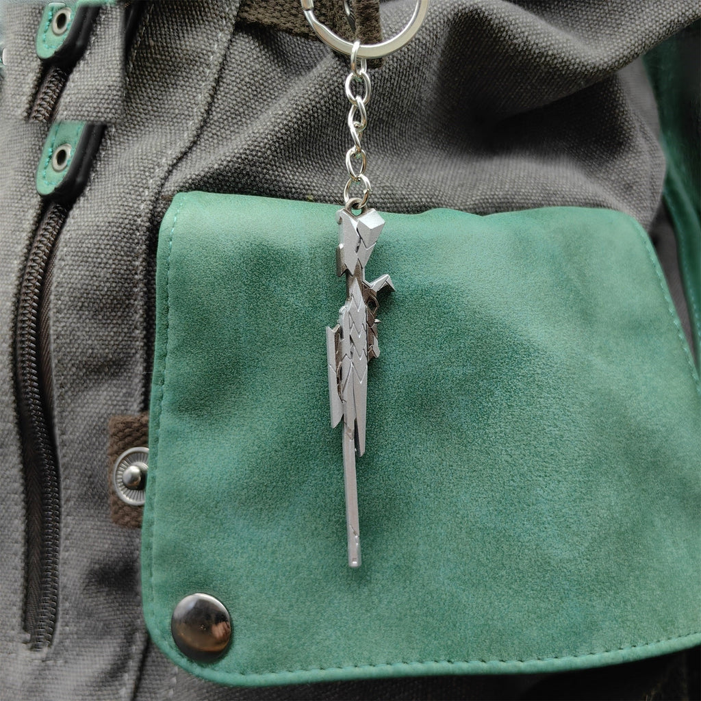 Metal Araxys Operator Gun Tiny Keychain Pendant