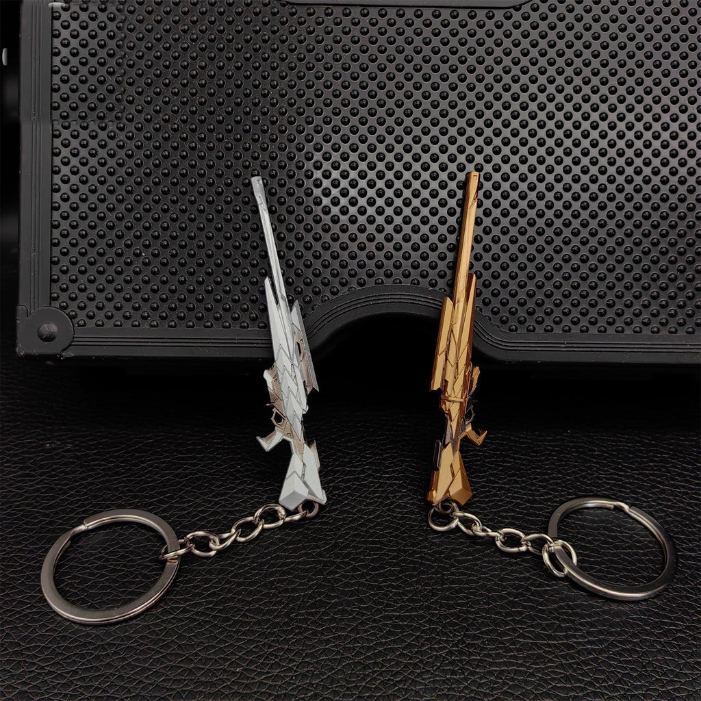 Metal Araxys Operator Gun Tiny Keychain Pendant