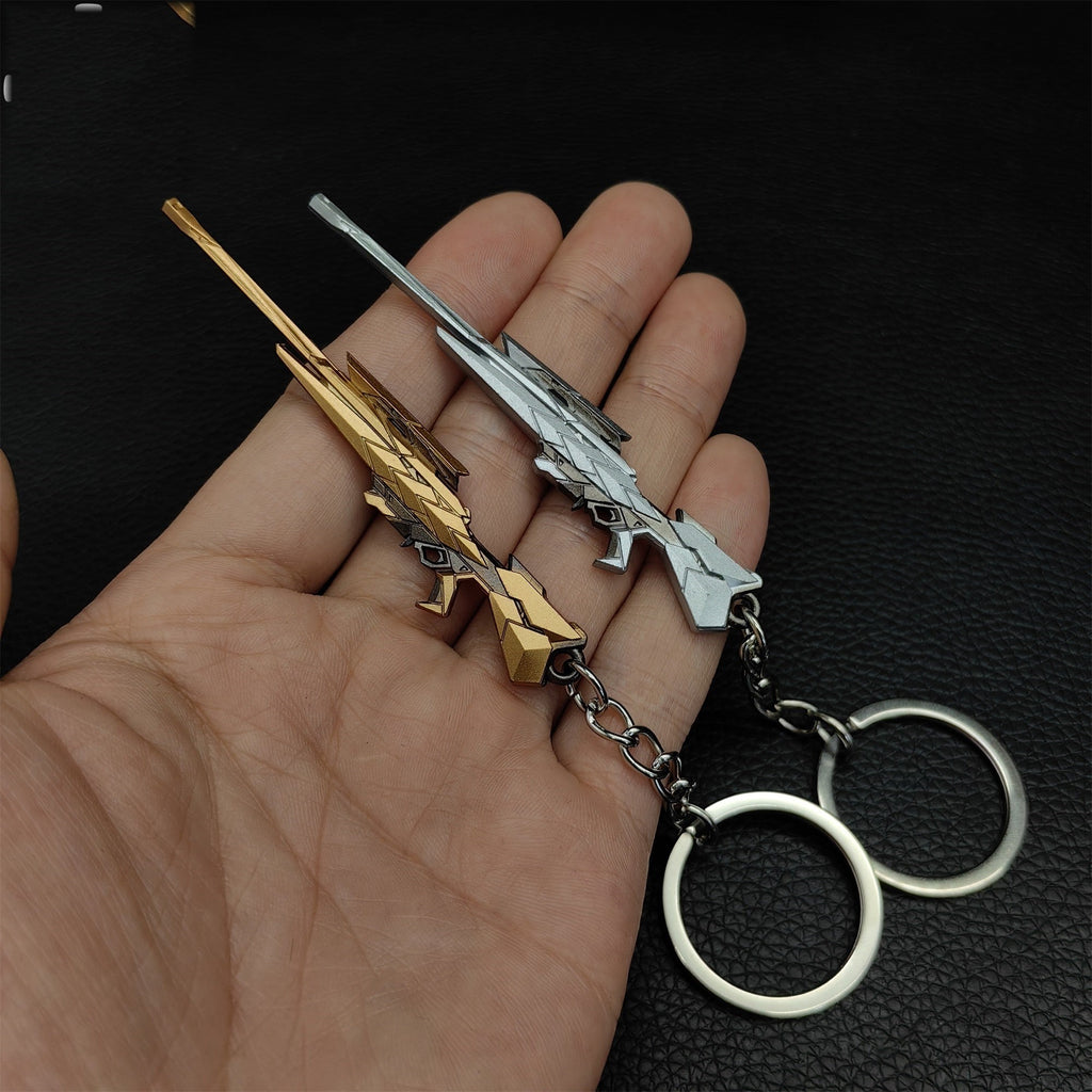 Metal Araxys Operator Gun Tiny Keychain Pendant