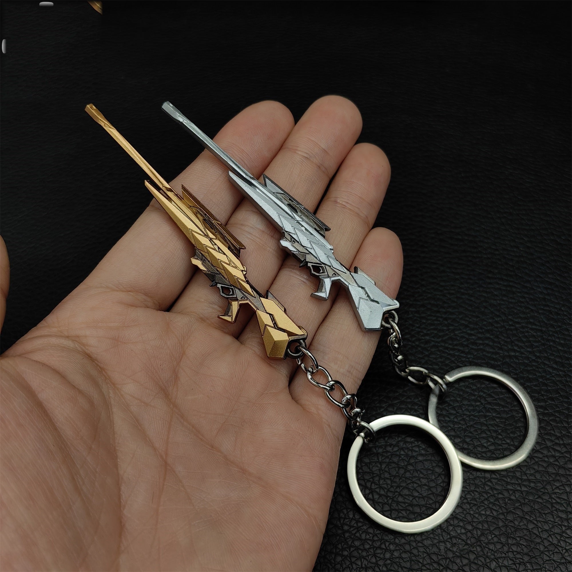 Metal Araxys Operator Gun Tiny Keychain Pendant