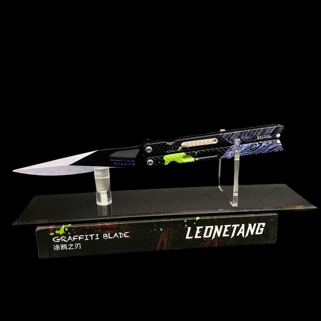 Graffiti Blade Butterfly Knife Metal Replica