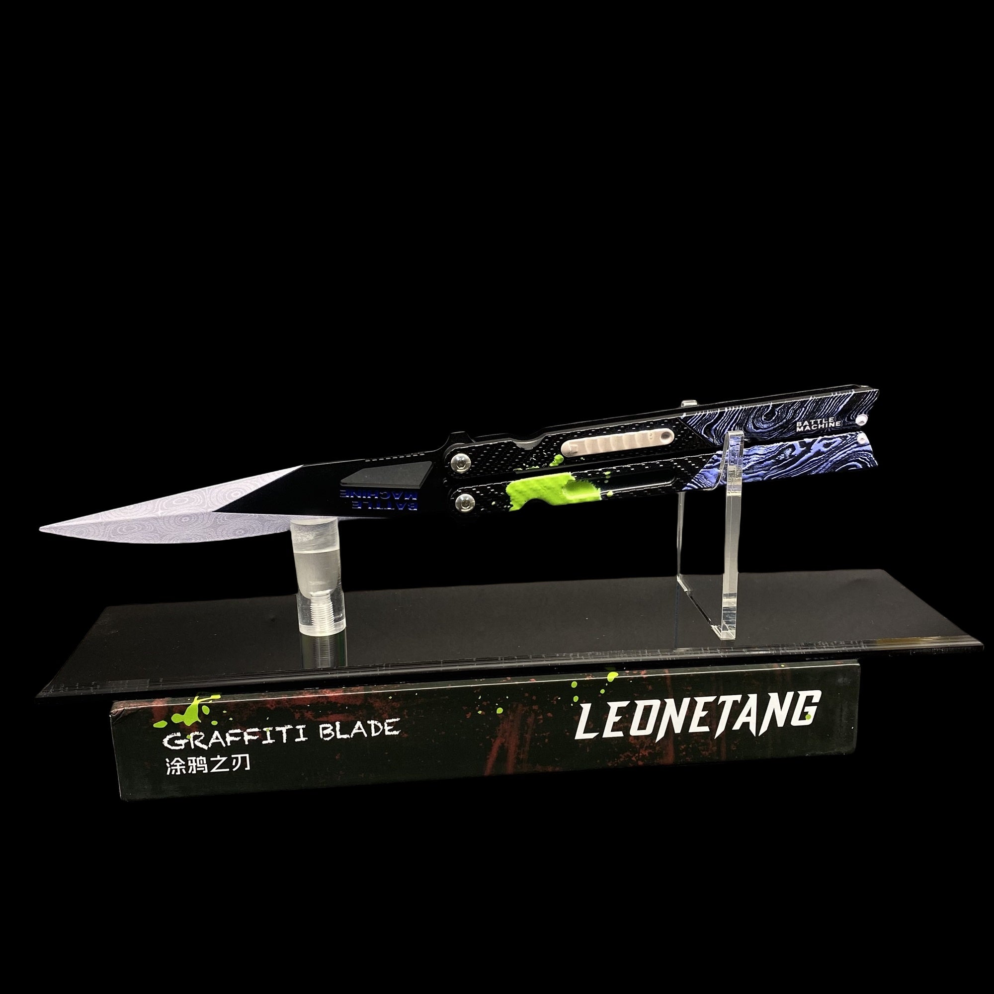 Graffiti Blade Butterfly Knife Metal Replica