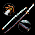 Handmade Rengoku Flame Breathing Nichirin Sword Carbon Steel Katana For Collection