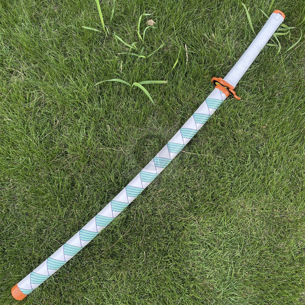 Handmade Rengoku Flame Breathing Nichirin Sword Carbon Steel Katana For Collection