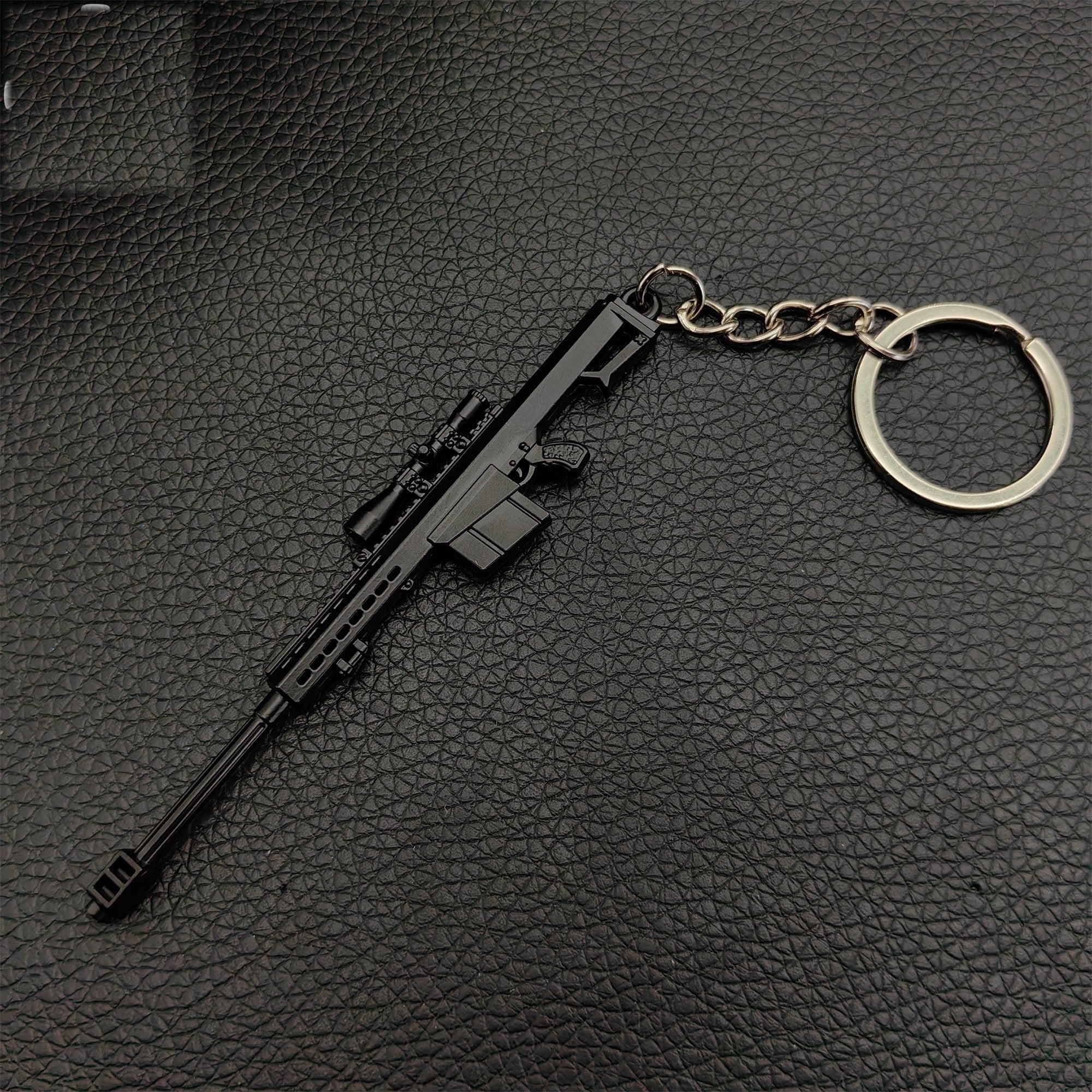 Mini Barrett 82A1 Sniper Rifle Metal Keychain