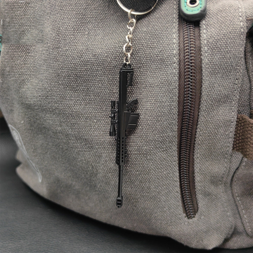 Mini Barrett 82A1 Sniper Rifle Metal Keychain