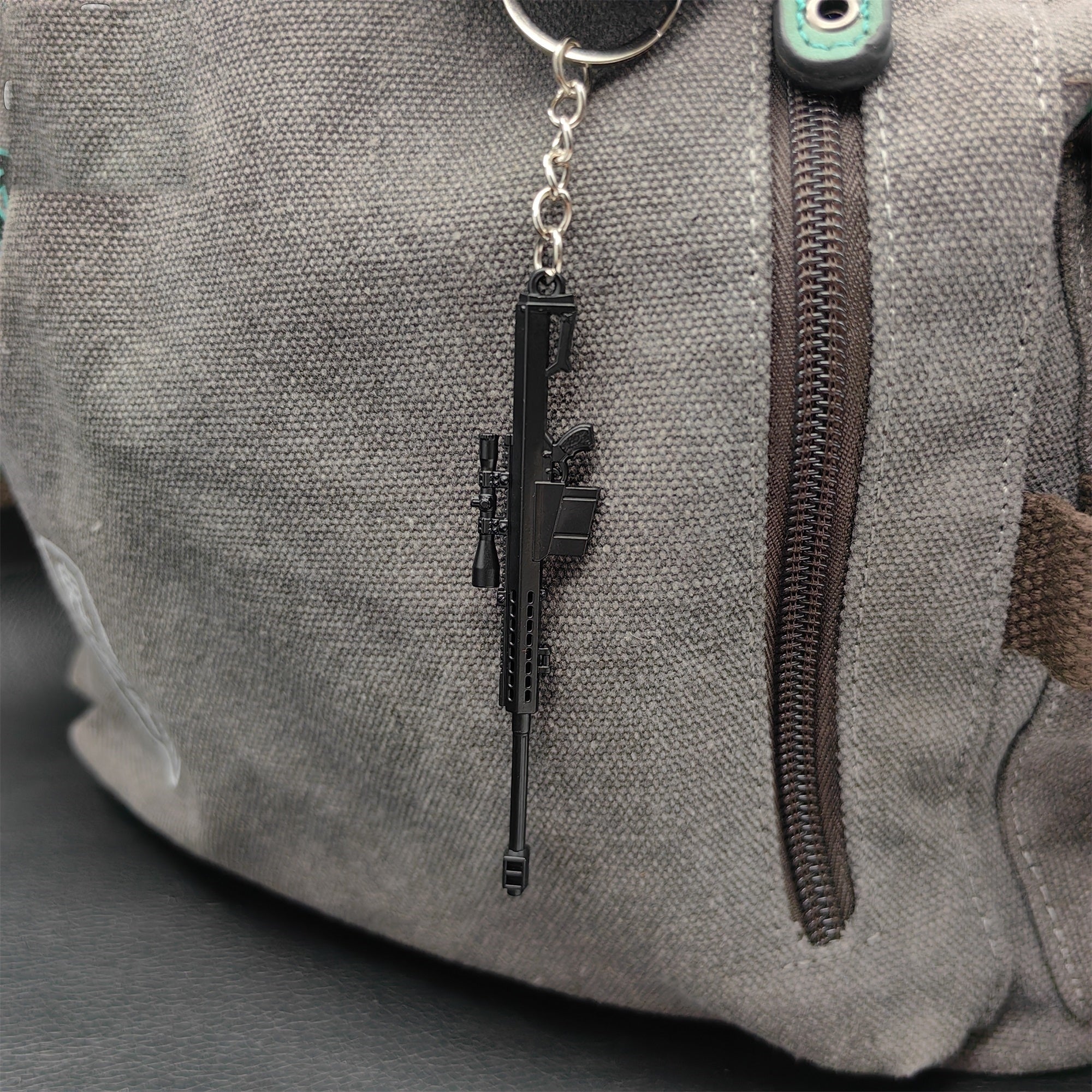 Mini Barrett 82A1 Sniper Rifle Metal Keychain