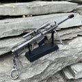 Metal Barrett M82A1 Sniper Rifle Gun Keychain 17CM/6.7" 