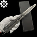 TF2 Black Rose Balisong Black Rose Butterfly Knife Replica IRL