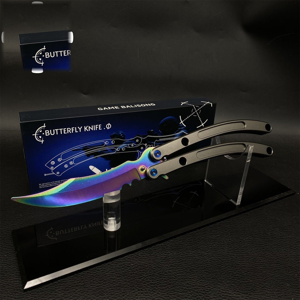 Balisong Trainer Black Market – Usinage CNC Haut de Gamme
