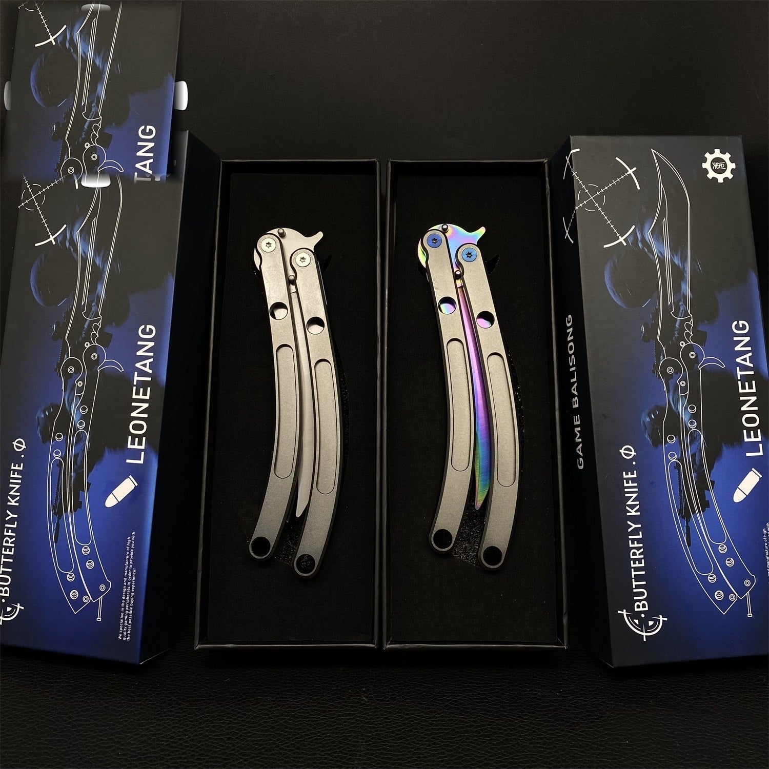 Black Market Butterfly Knife High-End CNC Balisong Trainer