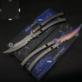 Balisong Trainer Black Market – Usinage CNC Haut de Gamme