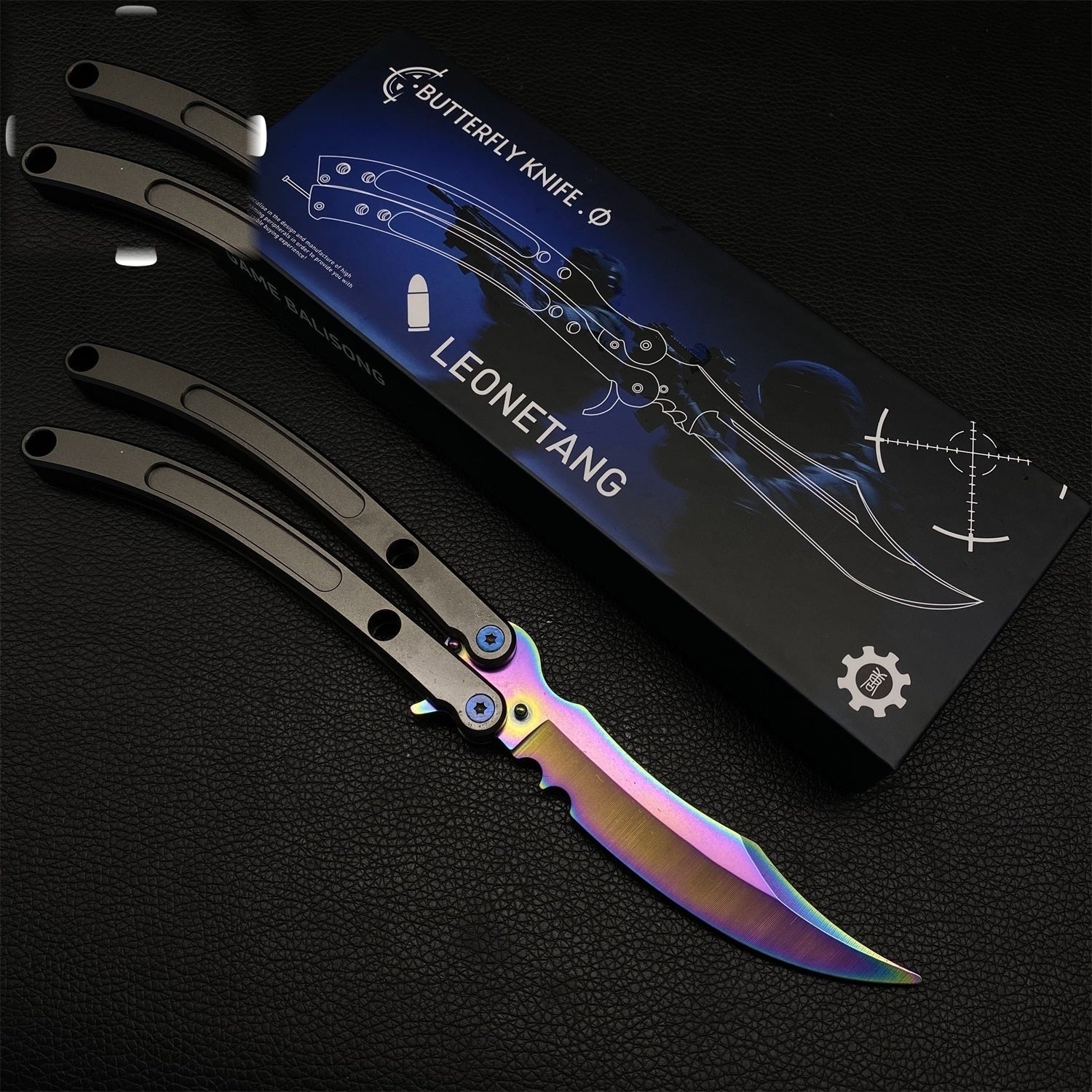 Balisong Trainer Black Market – Usinage CNC Haut de Gamme
