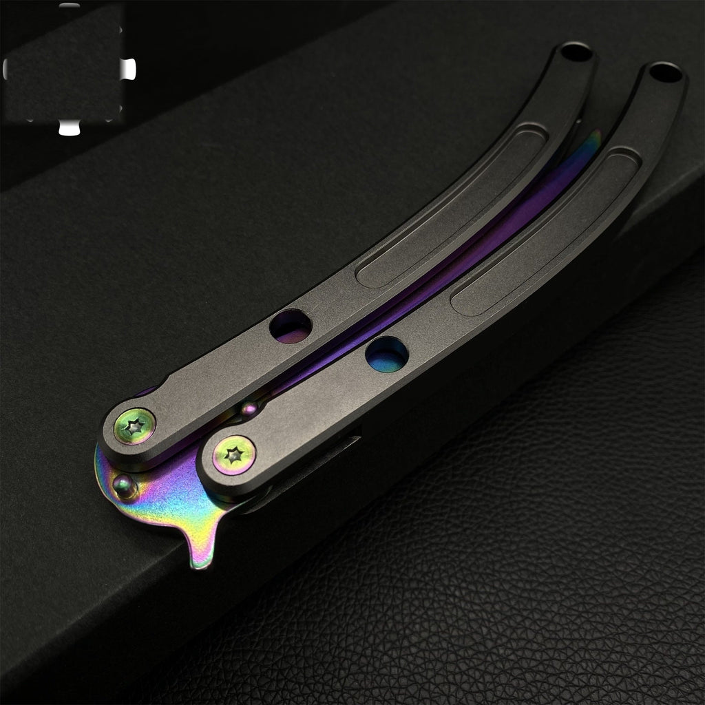 Black Market Butterfly Knife High-End CNC Balisong Trainer