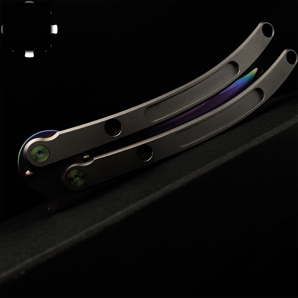 Black Market Butterfly Knife High-End CNC Balisong Trainer