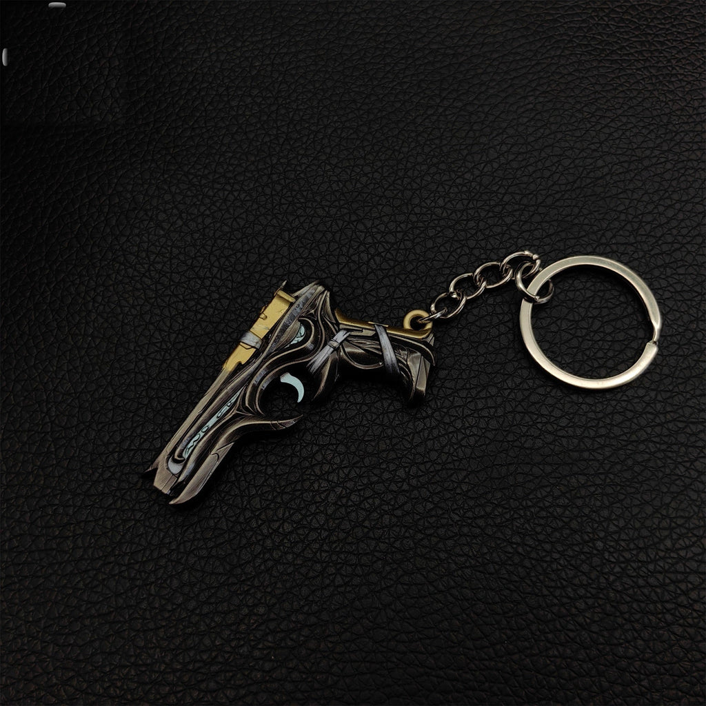 Mini Bound Classic Pistol Gun Metal Keychain