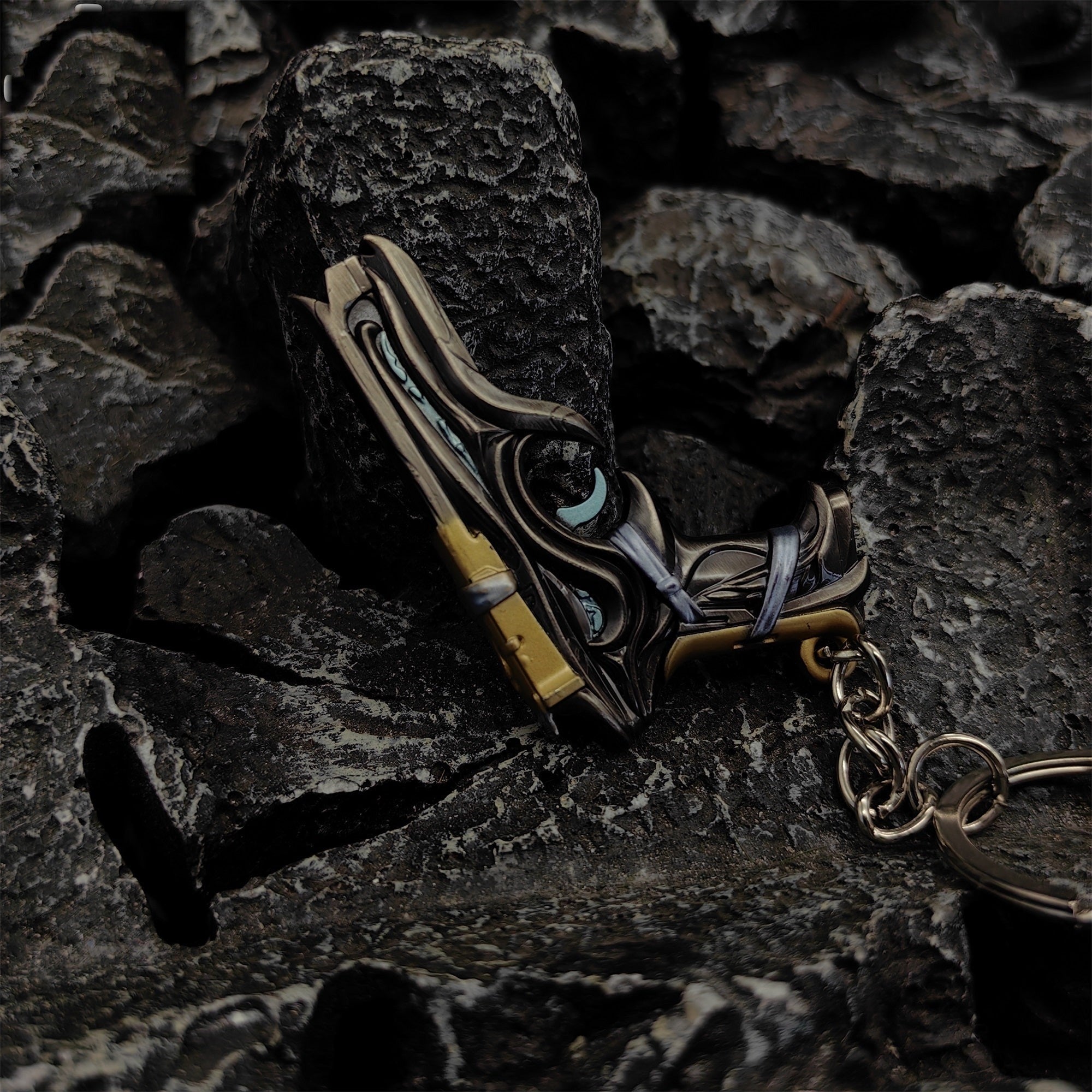 Mini Bound Classic Pistol Gun Metal Keychain
