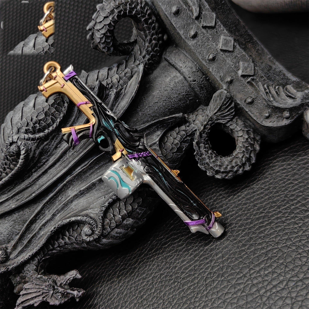 Mini Bound Judge Gun Metal Keychain
