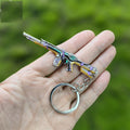 Mini Bound Phantom Gun Metal Keychain