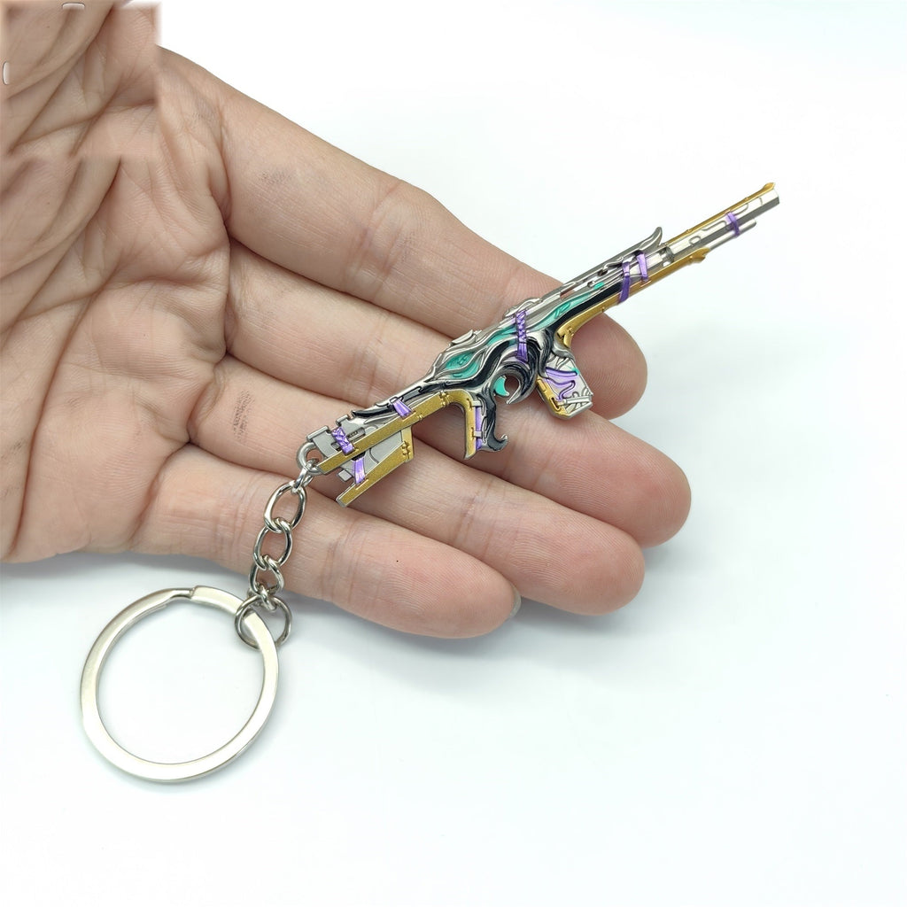 Mini Bound Phantom Gun Metal Keychain