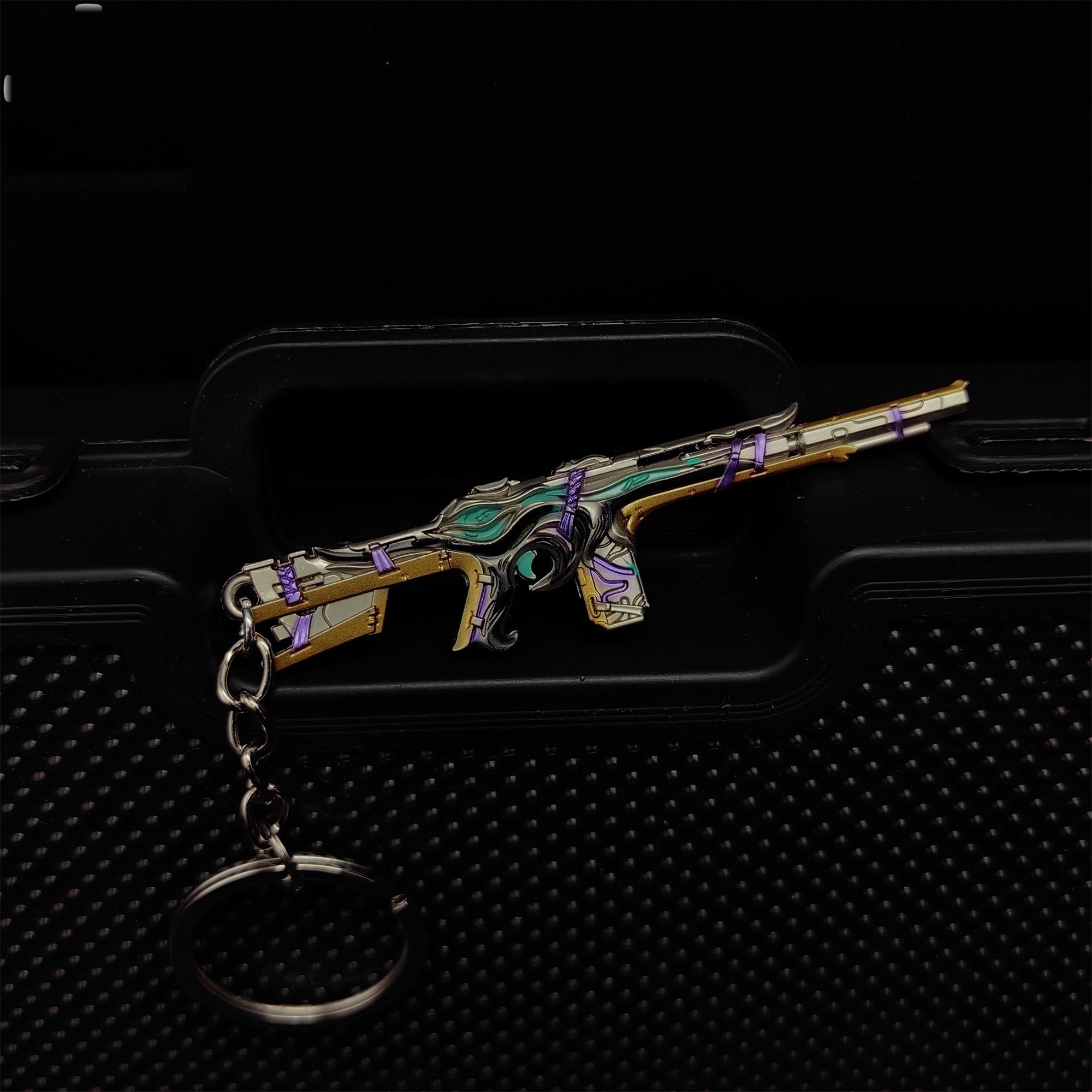 Mini Bound Phantom Gun Metal Keychain