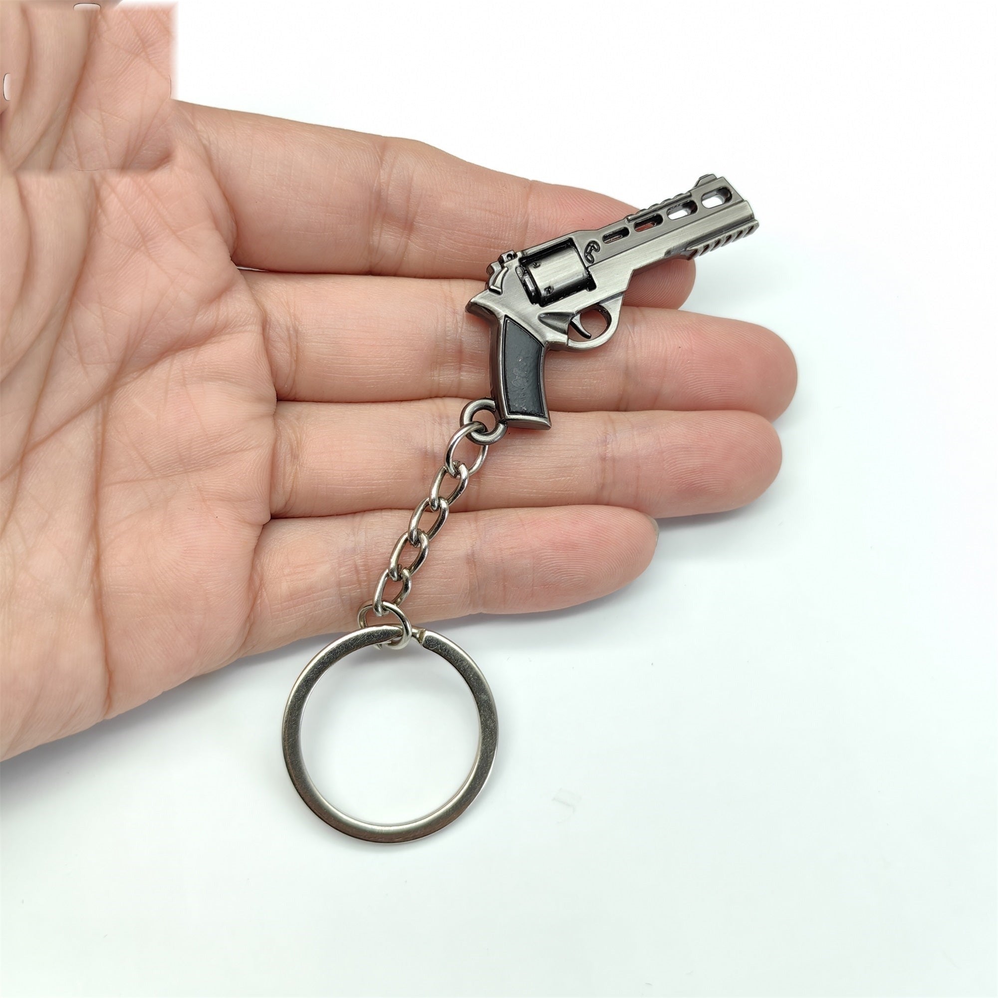 Mini Bull R45 Revolver Pistol Metal Keychain