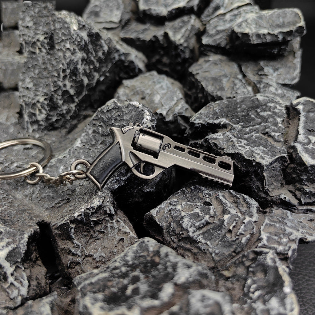 Mini Bull R45 Revolver Pistol Metal Keychain