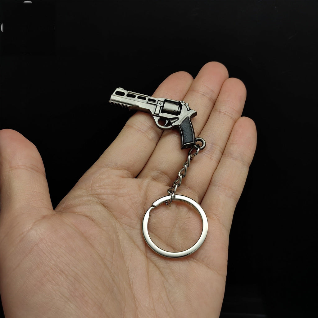 Mini Bull R45 Revolver Pistol Metal Keychain