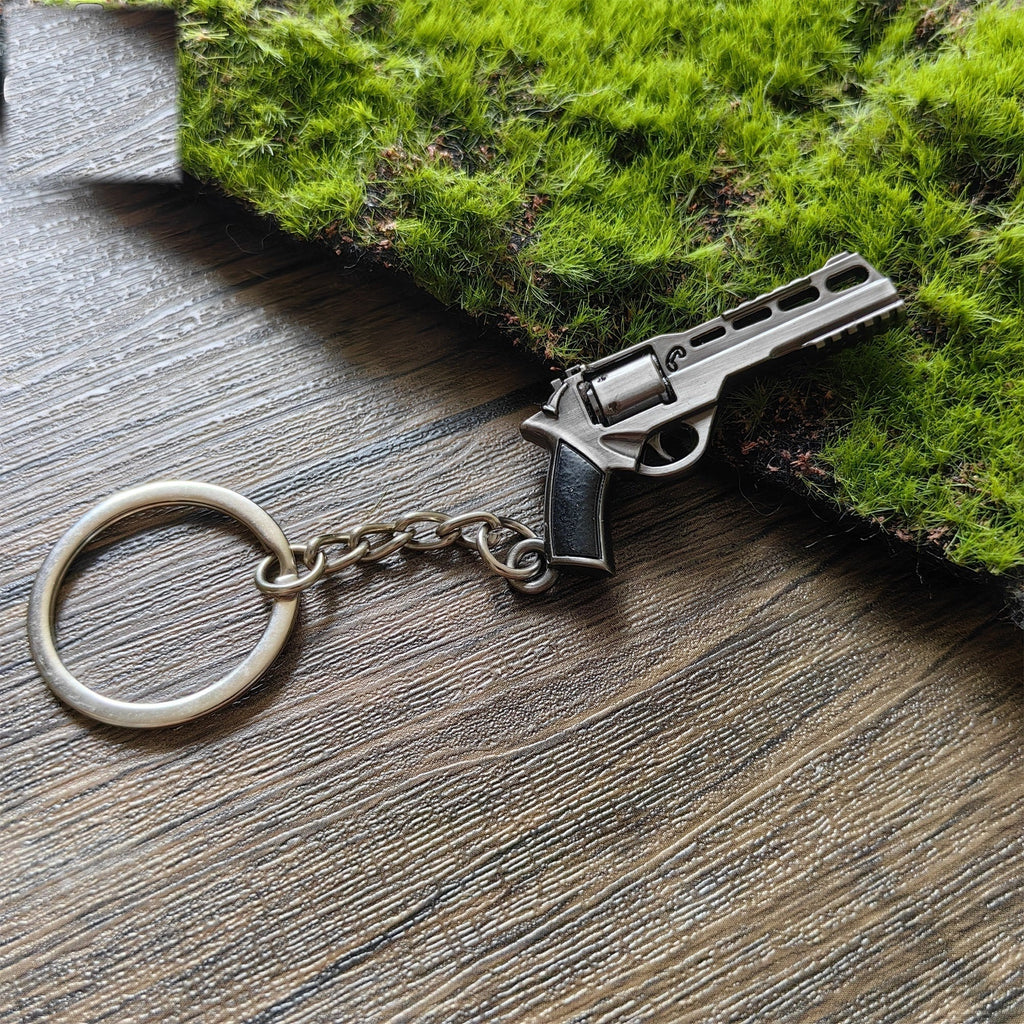 Mini Bull R45 Revolver Pistol Metal Keychain