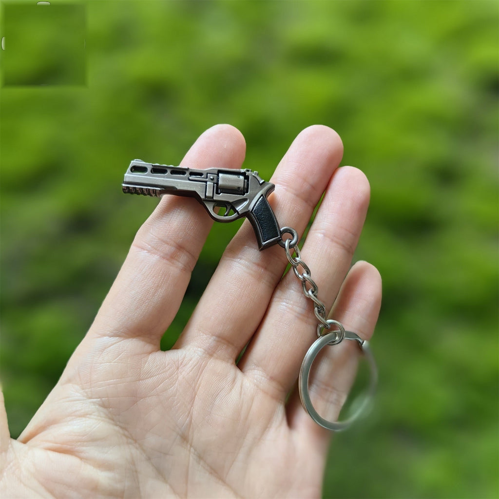 Mini Bull R45 Revolver Pistol Metal Keychain