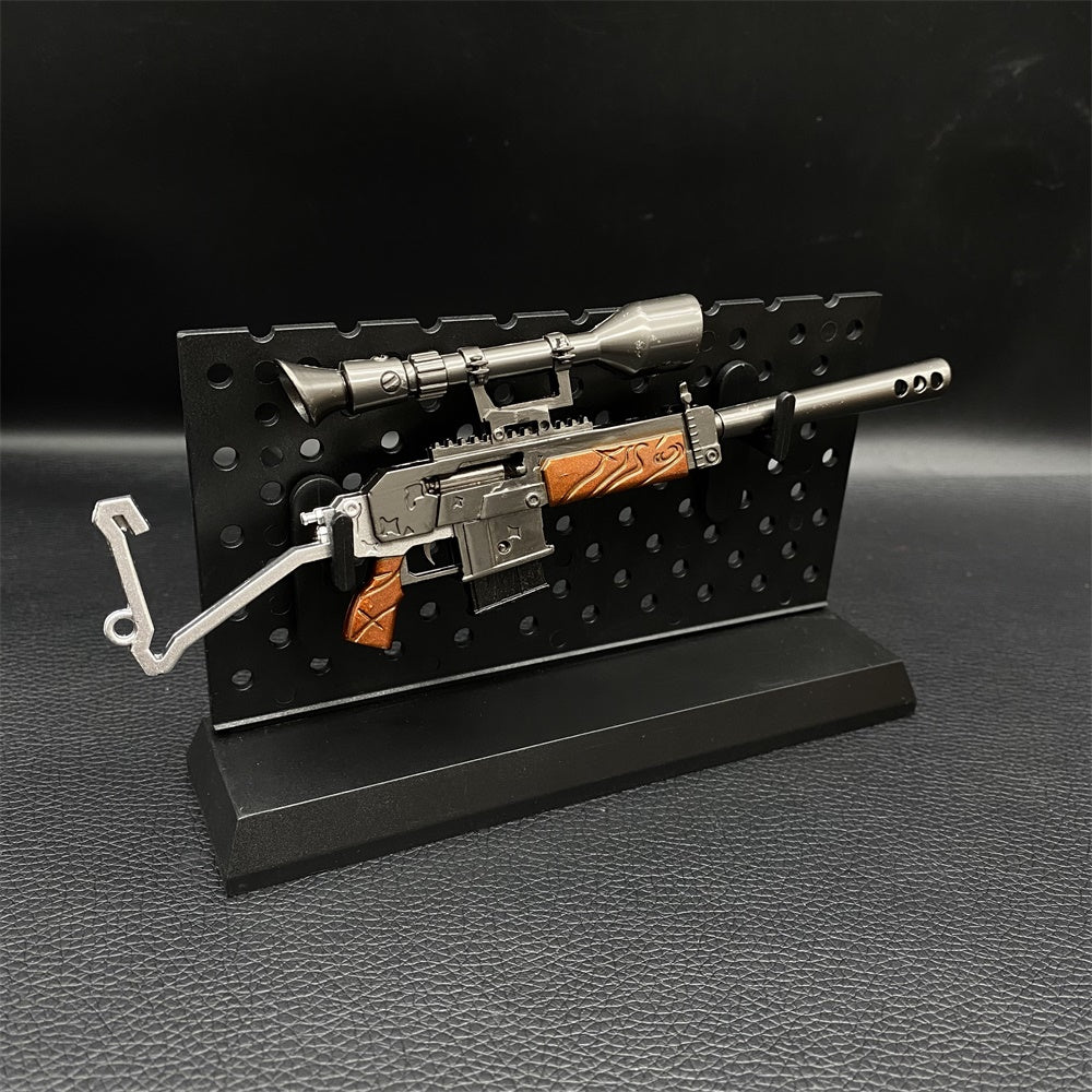 Mini Réplique Métal Fusil d'Assaut avec Lunette – 17 cm