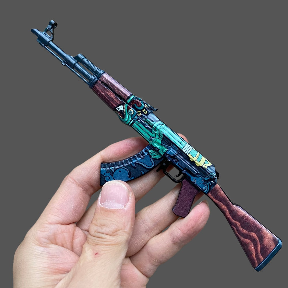 Ultimate CSGO AK-47 Hot Skin Metal Tiny Gun For Collection