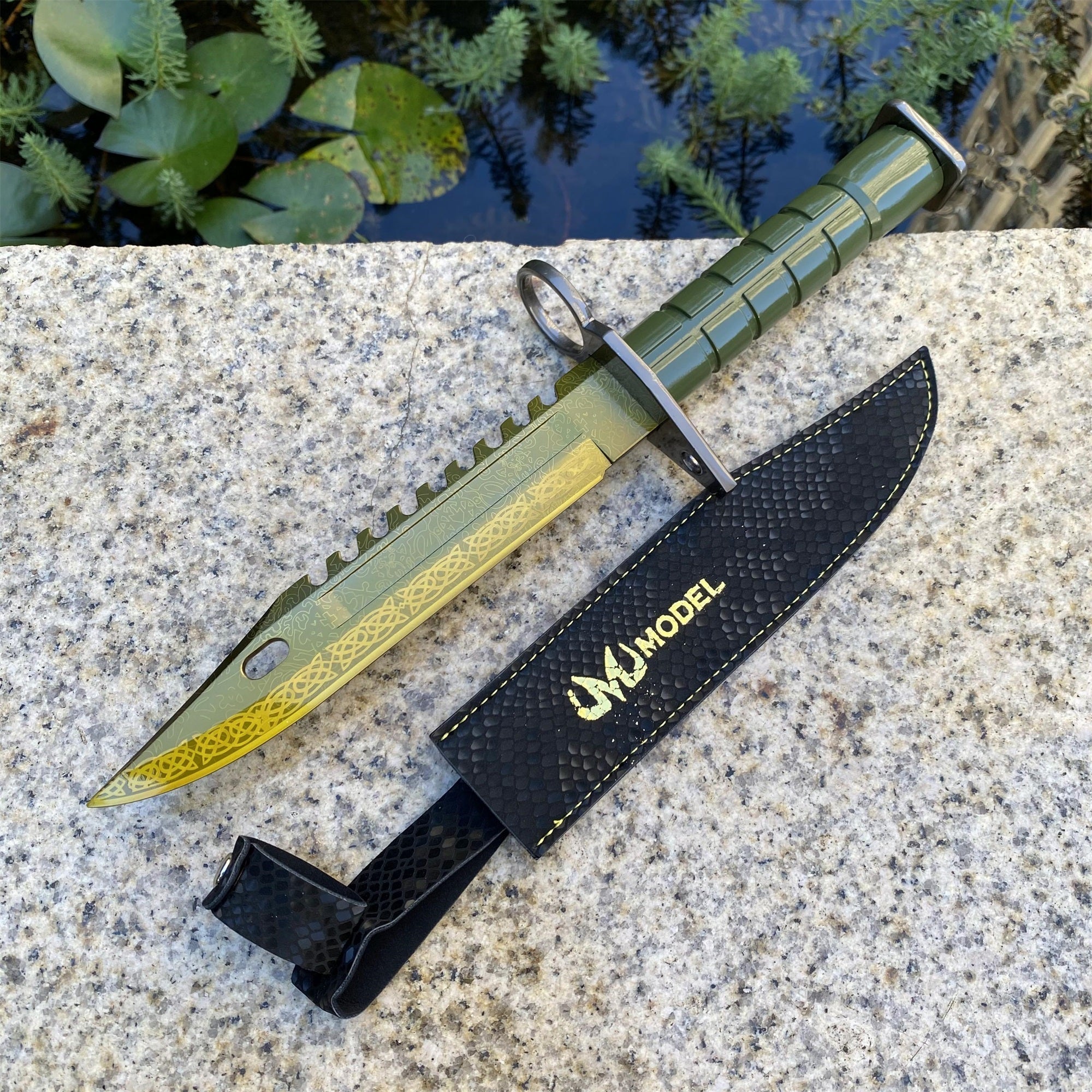 CSGO Full-Size Metal M9 Bayonet Dull Blade Replica 33CM/13"