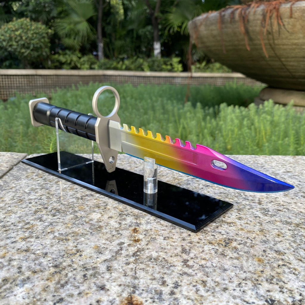 CSGO Full-Size Metal M9 Bayonet Dull Blade Replica 33CM/13"