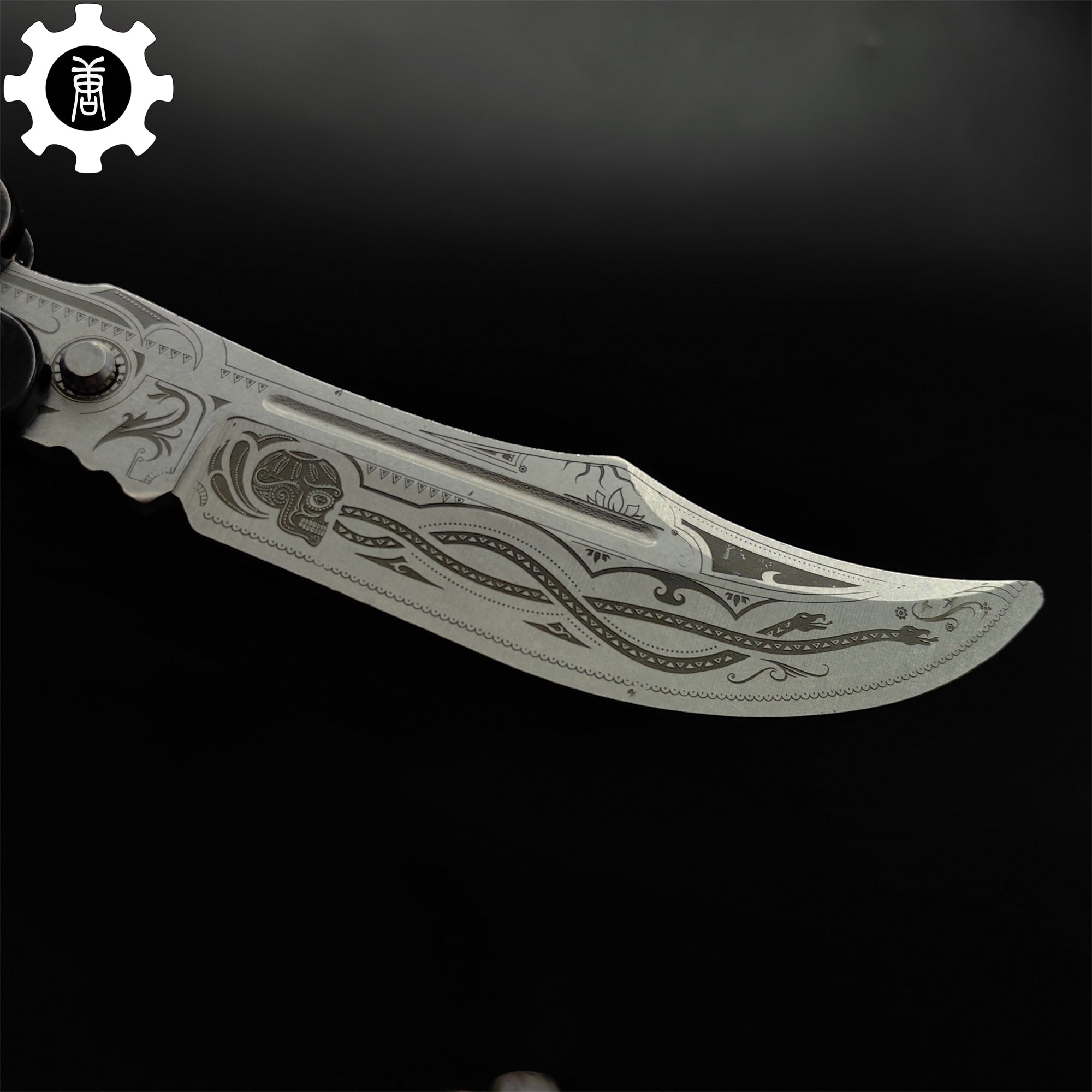 Cartel Balisong Metal Butterfly Knife Game Prop 