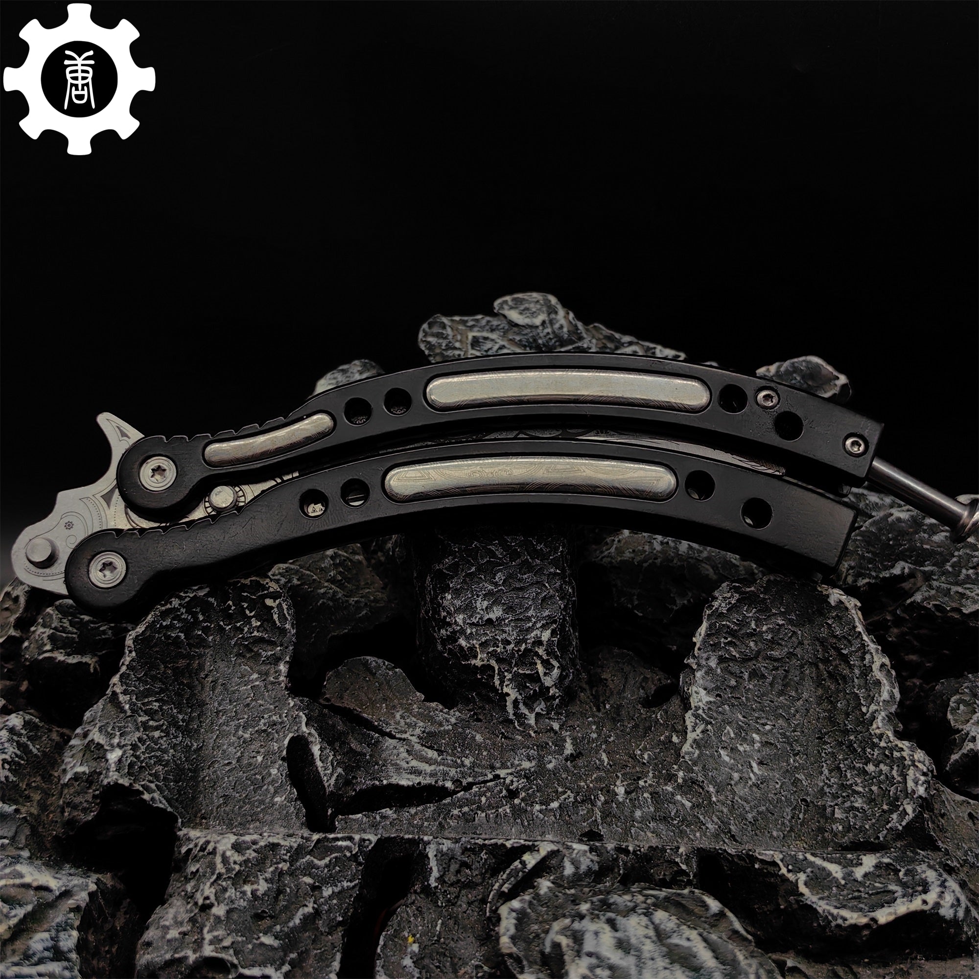 Cartel Balisong Metal Butterfly Knife Game Prop 