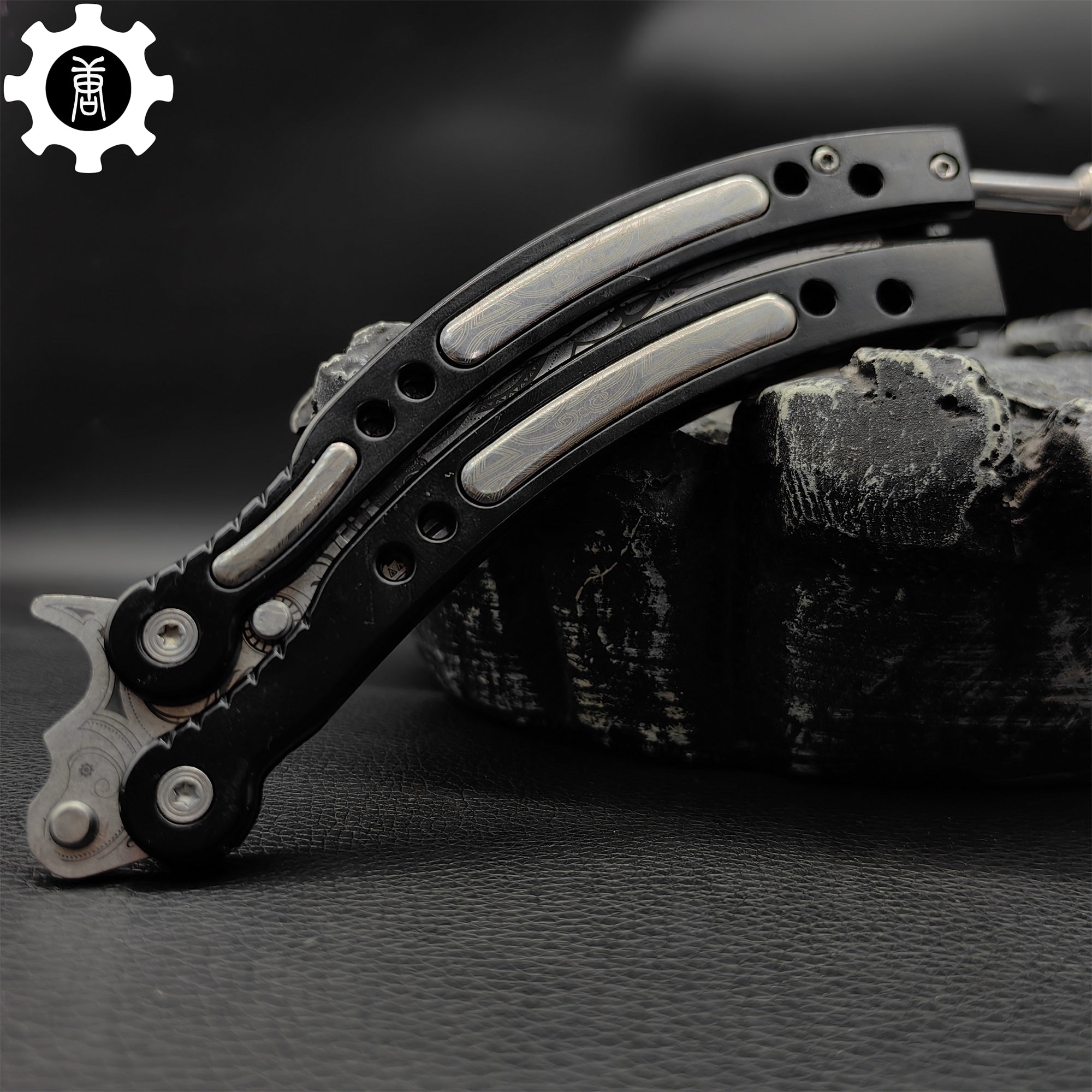 Cartel Balisong Metal Butterfly Knife Game Prop 