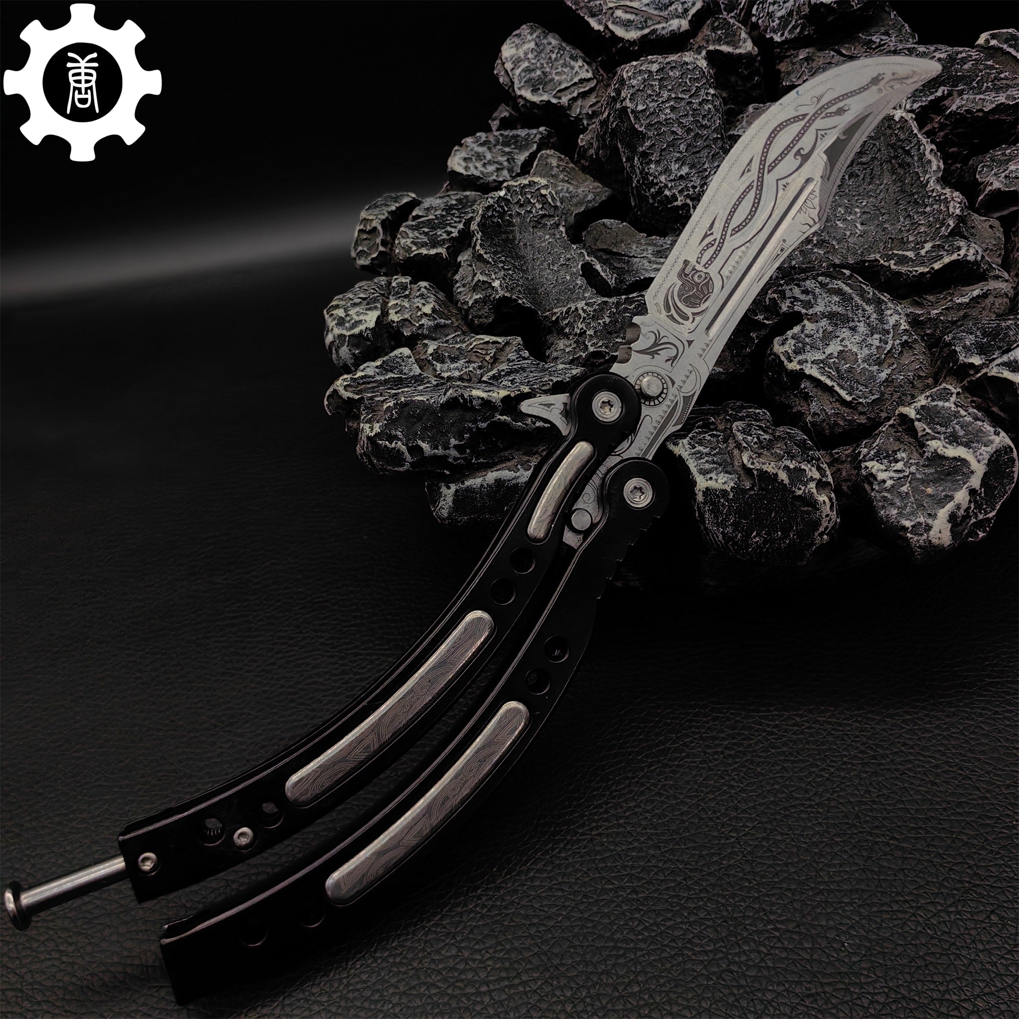 Cartel Balisong Metal Butterfly Knife Game Prop 