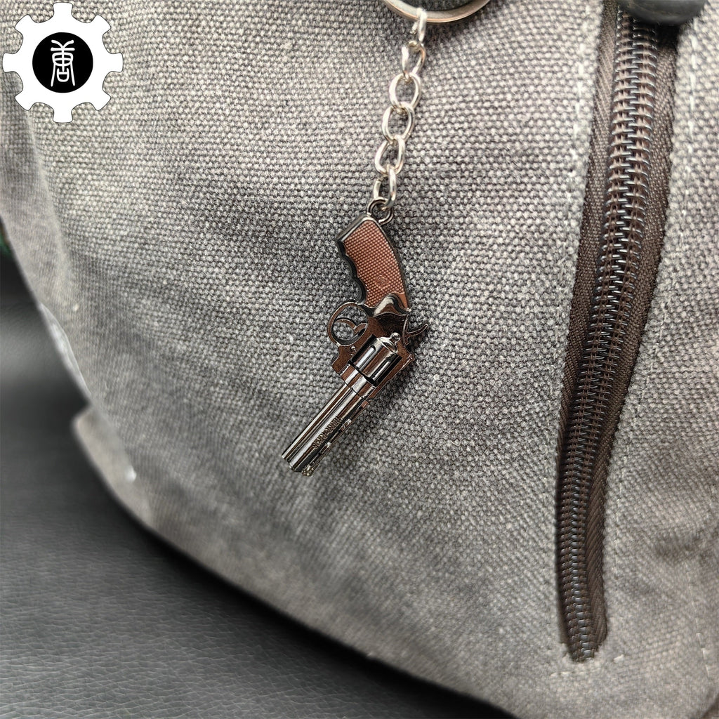 12 In 1 Metal World Famous Pistol Revolver Gun Keychain