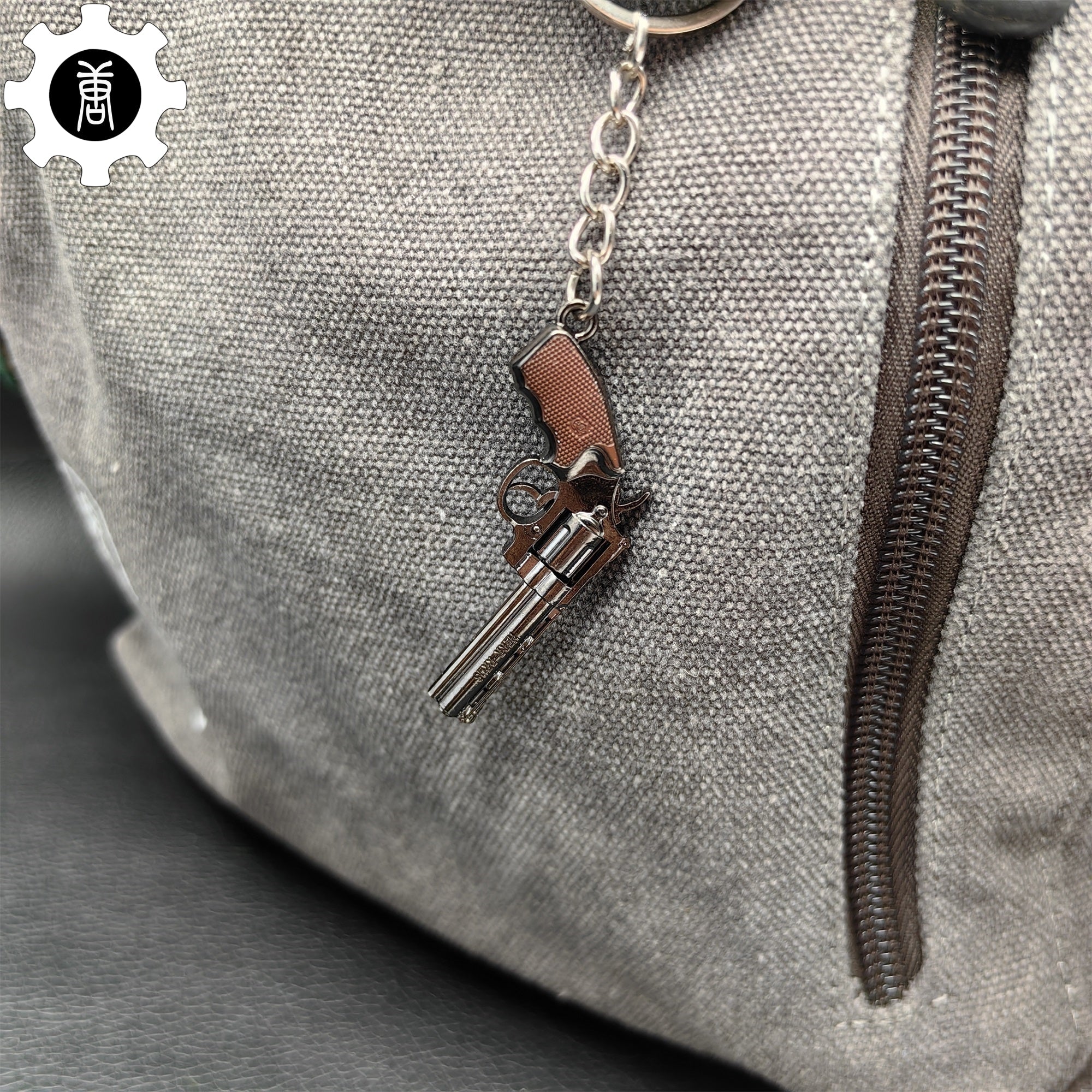 12 In 1 Metal World Famous Pistol Revolver Gun Keychain