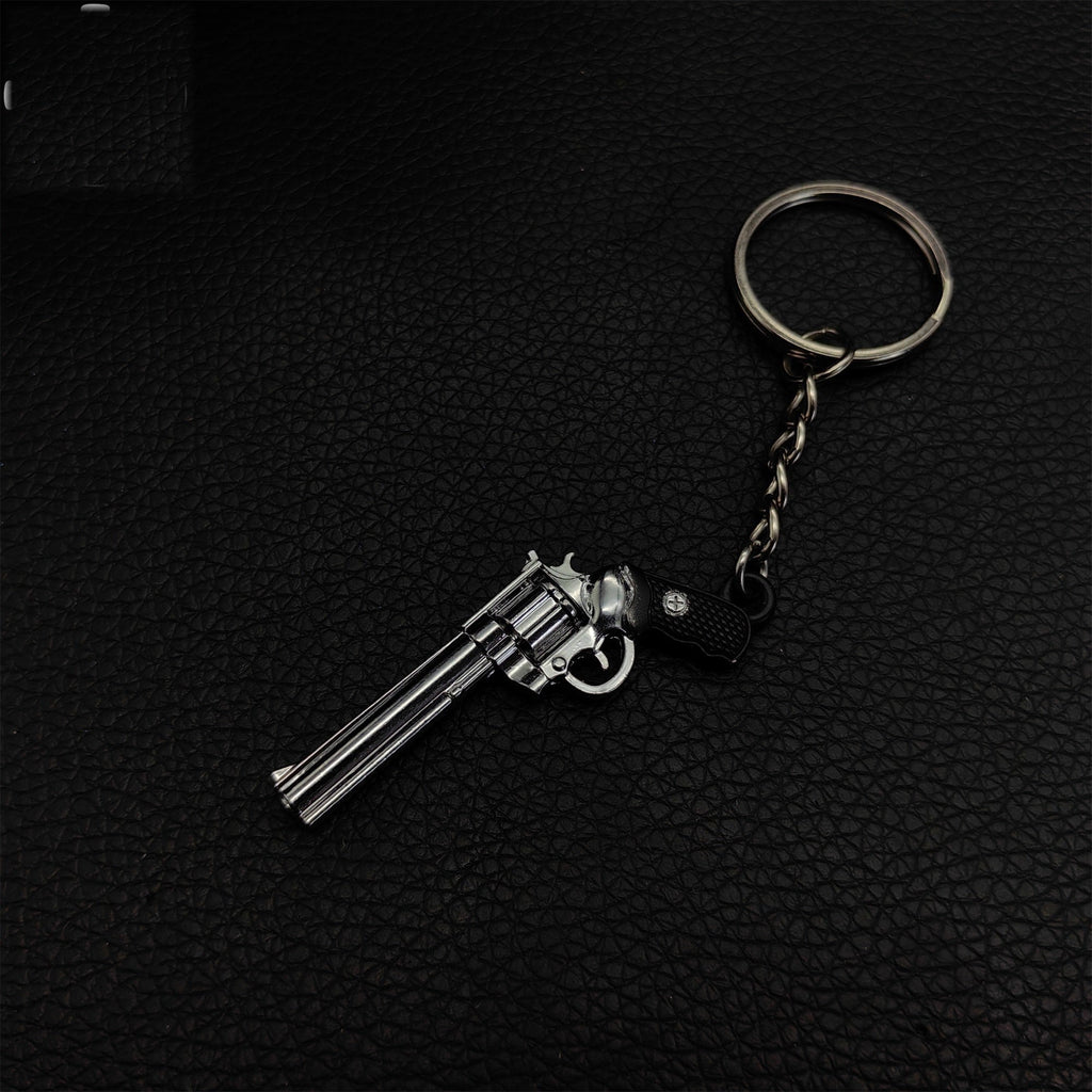 Mini Colt Python 357 Revolver Metal Keychain
