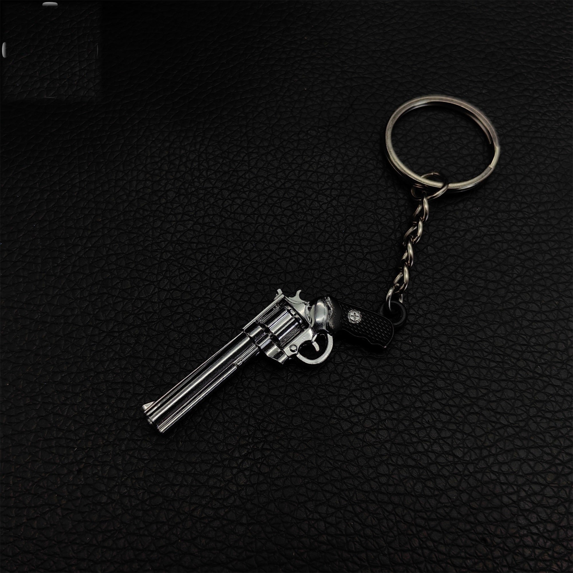 Mini Colt Python 357 Revolver Metal Keychain