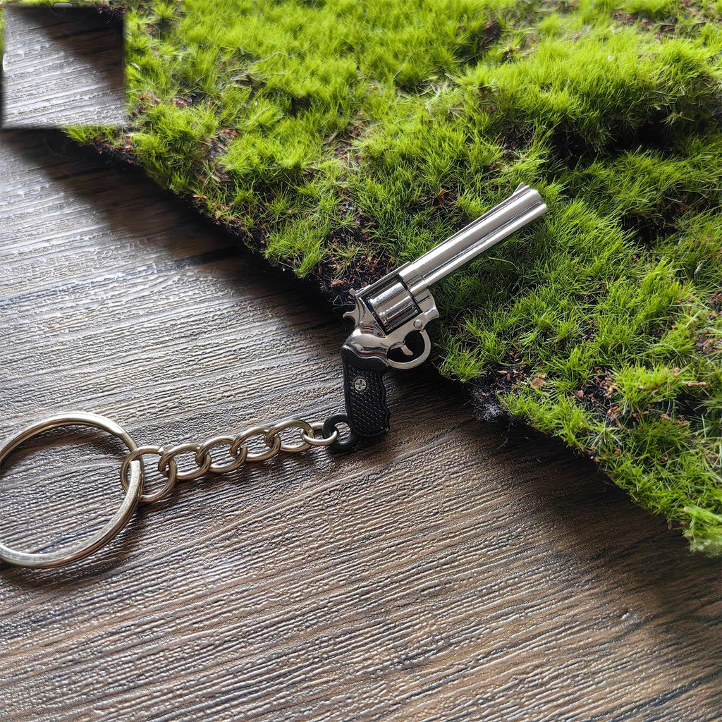Mini Colt Python 357 Revolver Metal Keychain