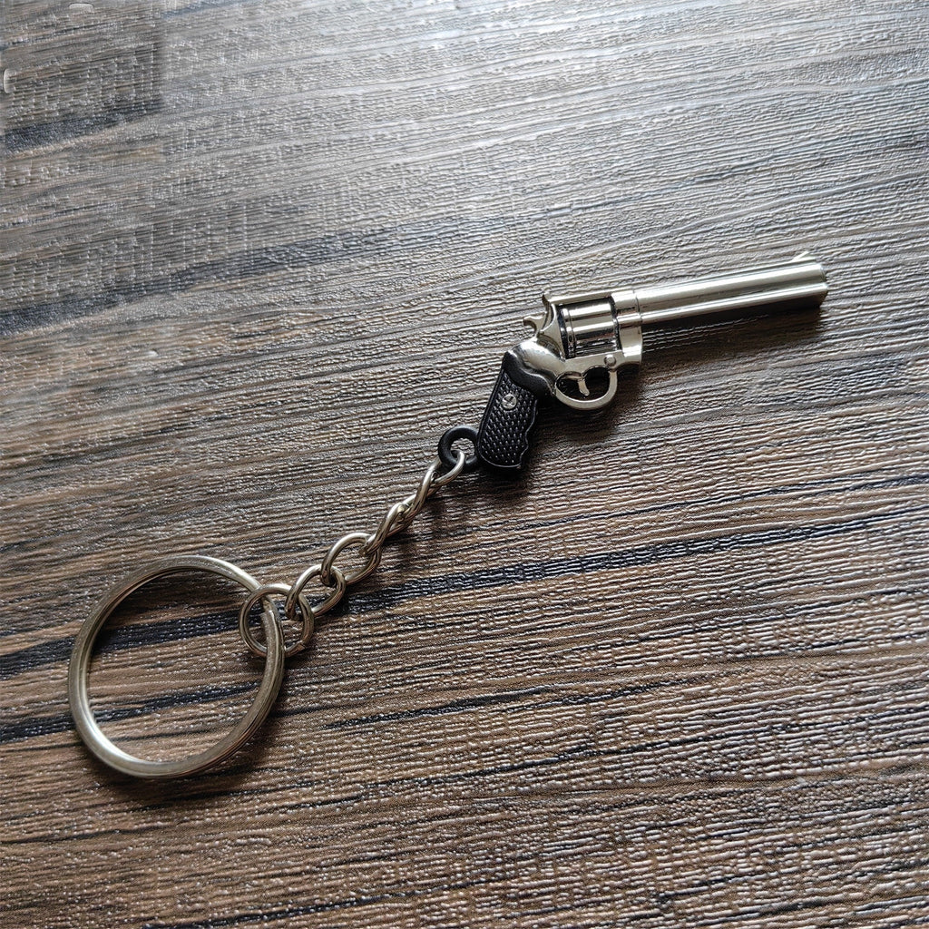 Mini Colt Python 357 Revolver Metal Keychain