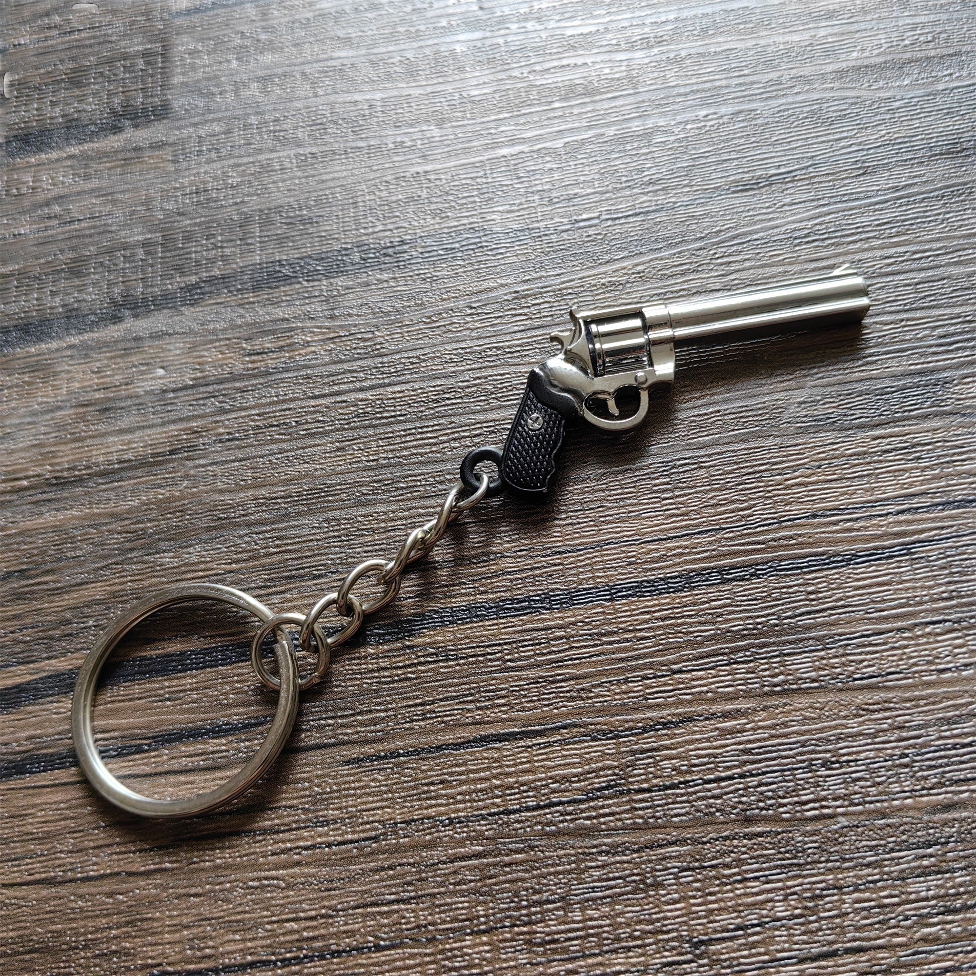 Mini Colt Python 357 Revolver Metal Keychain