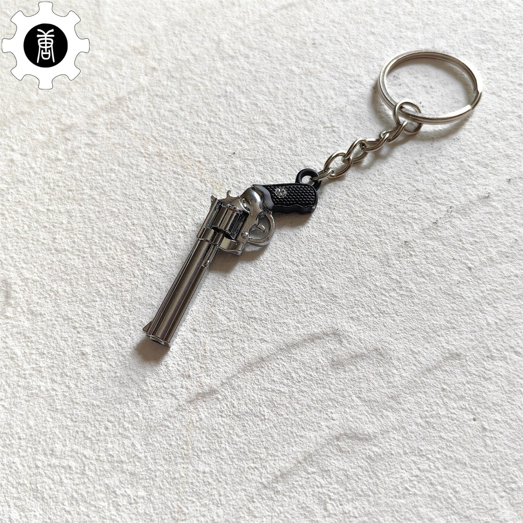 Mini Colt Python 357 Revolver Metal Keychain