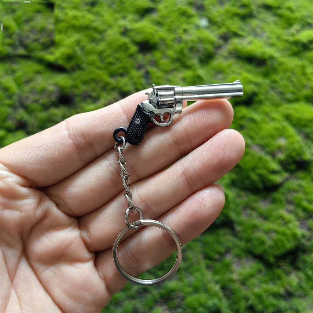 Mini Colt Python 357 Revolver Metal Keychain