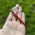 Tiny Comet Sword Metal Keychain 2 Colors