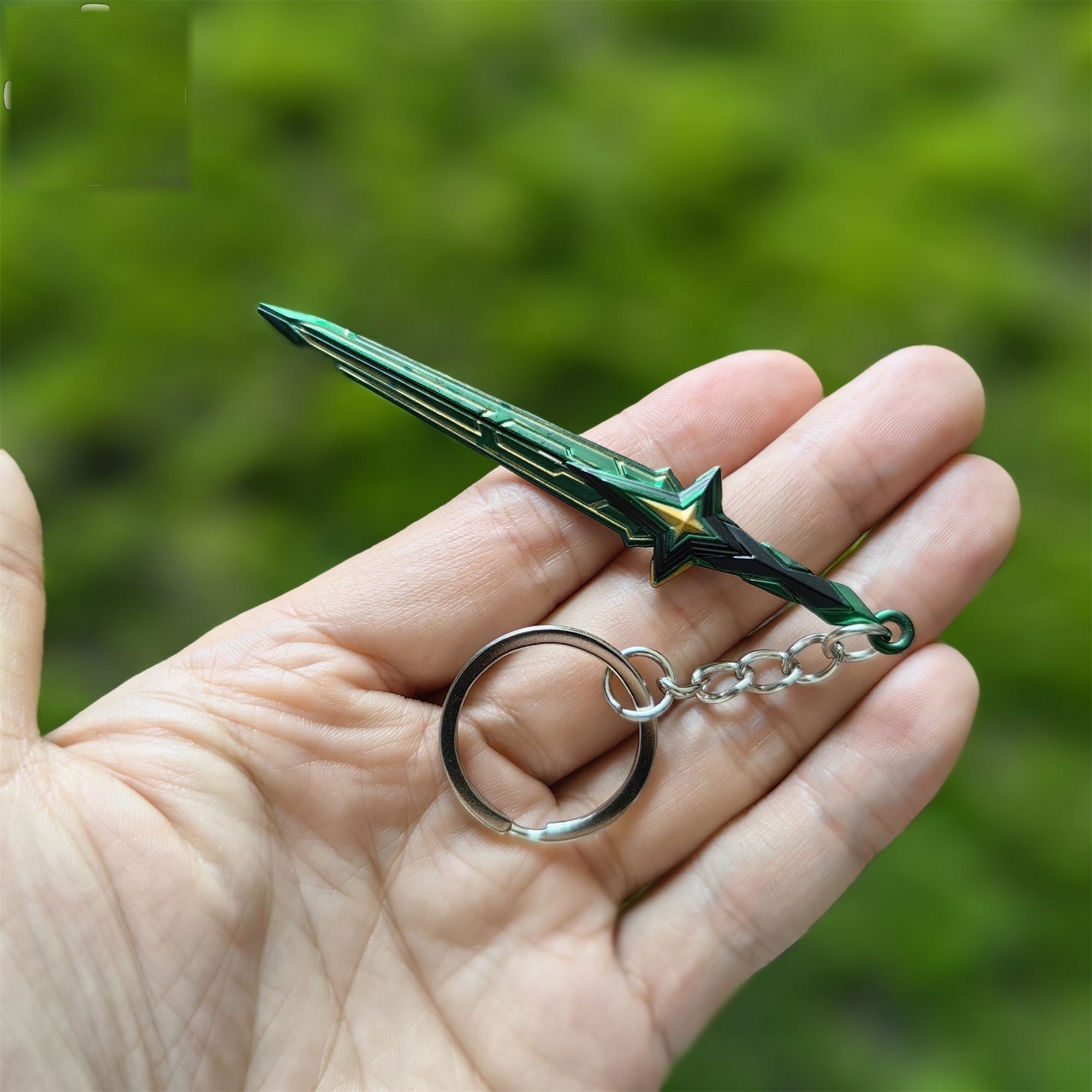 Tiny Comet Sword Metal Keychain 2 Colors